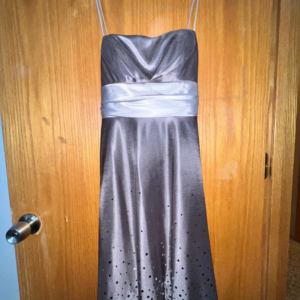 Jump Charcoal Satin Mini Dress